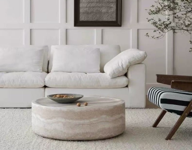 SORRENTO TravertineEffect Coffee Table