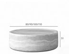 SORRENTO TravertineEffect Coffee Table