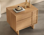 WREN Wood Geometric Bedside Table