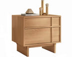 WREN Wood Geometric Bedside Table