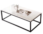 MOSS Rectangular Black and White Coffee Table
