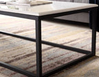MOSS Rectangular Black and White Coffee Table