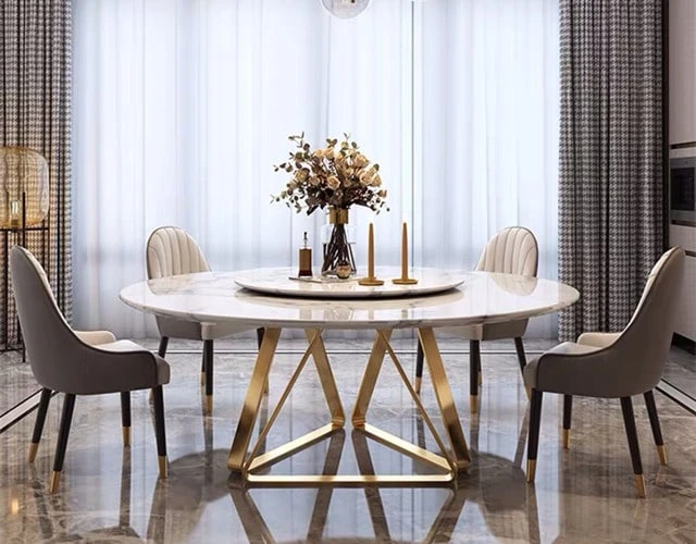 mosman white marble dining table