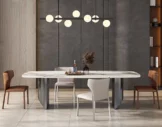 hugo white dining table with 4 chairs