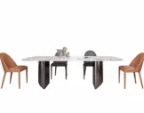 hugo white dining table with chairs