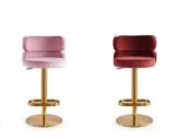 pink and red como stool