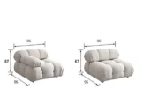 white cucu sofa dimensions