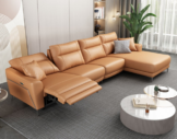 Henry recliner chaise lounge tan